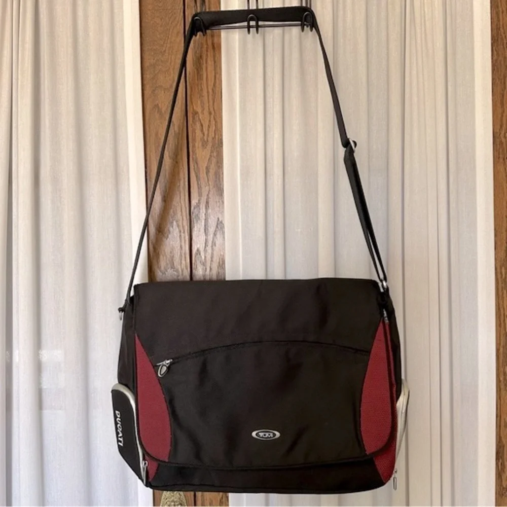 Tumi Ducati Ballistic Nylon Crossbody Messenger Computer Travel Bag